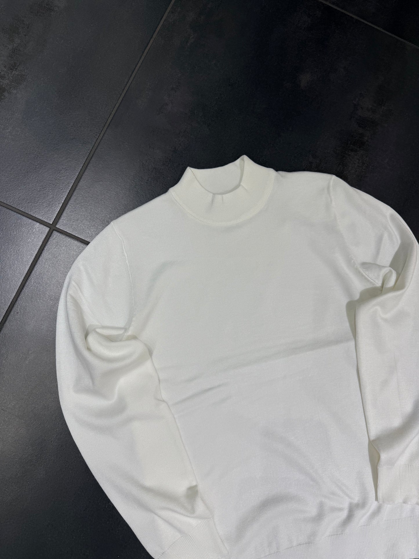 Maglia Uomo in Filo Collo AltoManiche Lunghe