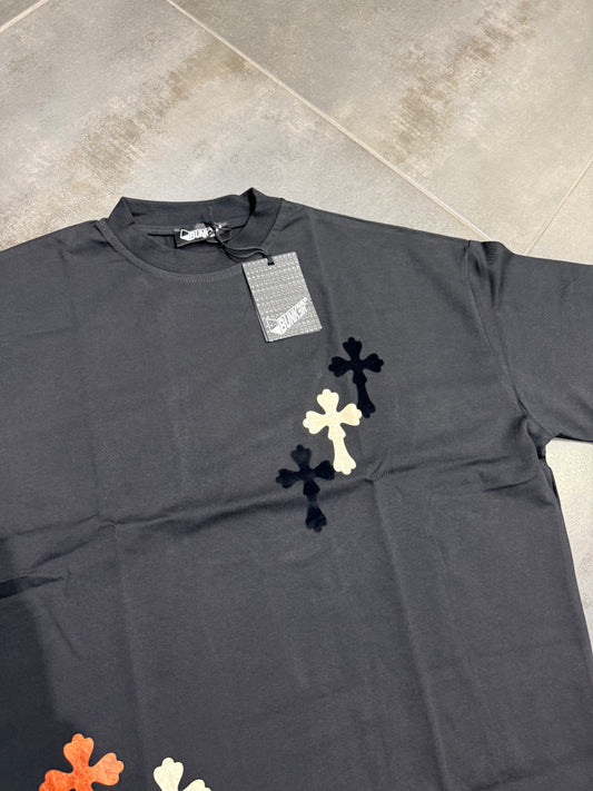 T-Shirt Uomo Cotone BNKR Crop Croci