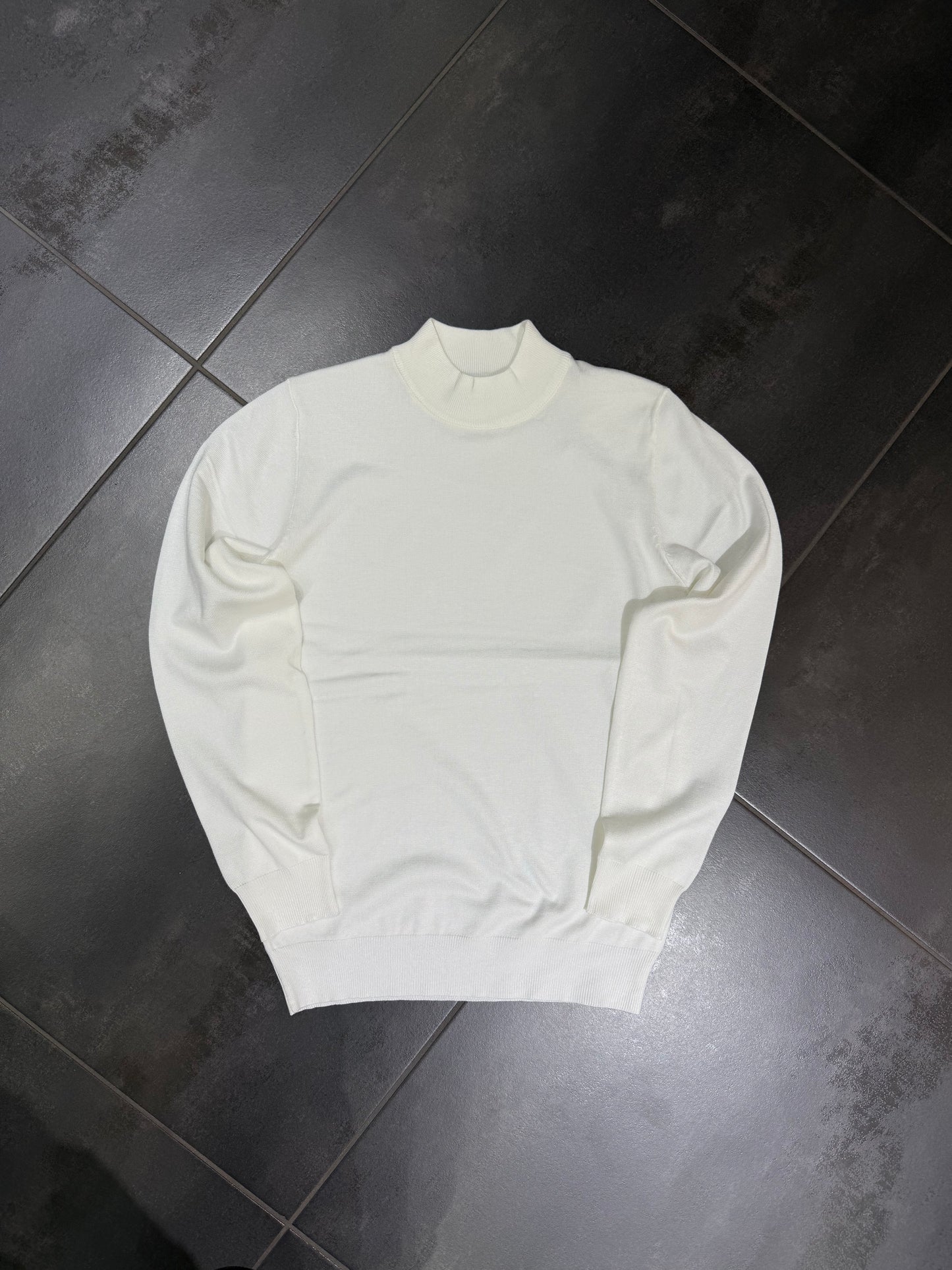 Maglia Uomo in Filo Collo AltoManiche Lunghe