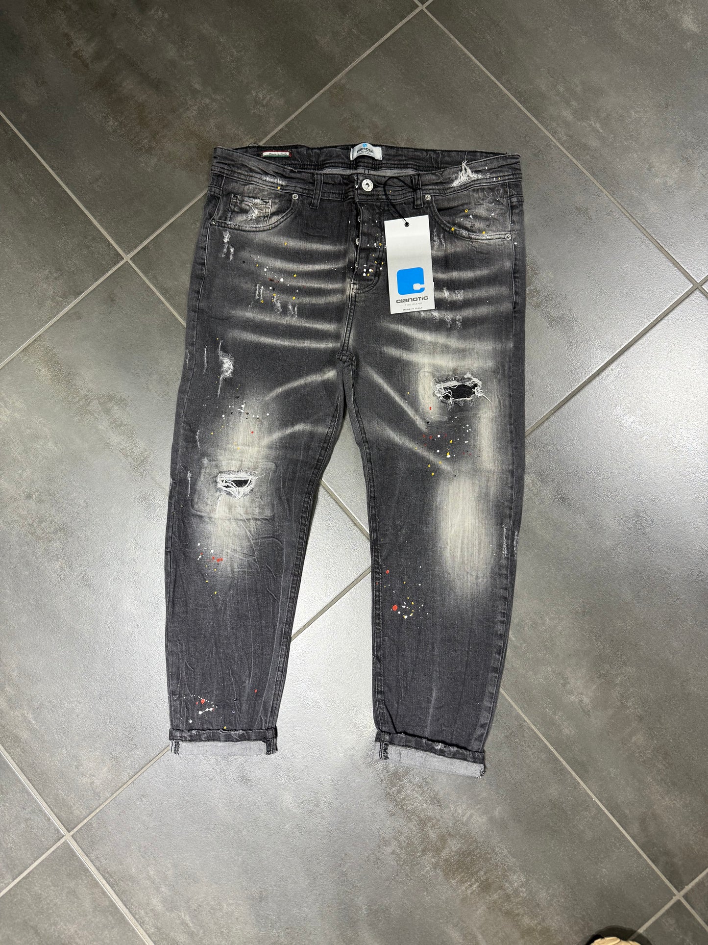Jeans Uomo Taglie Forti Cnt Vladio Black