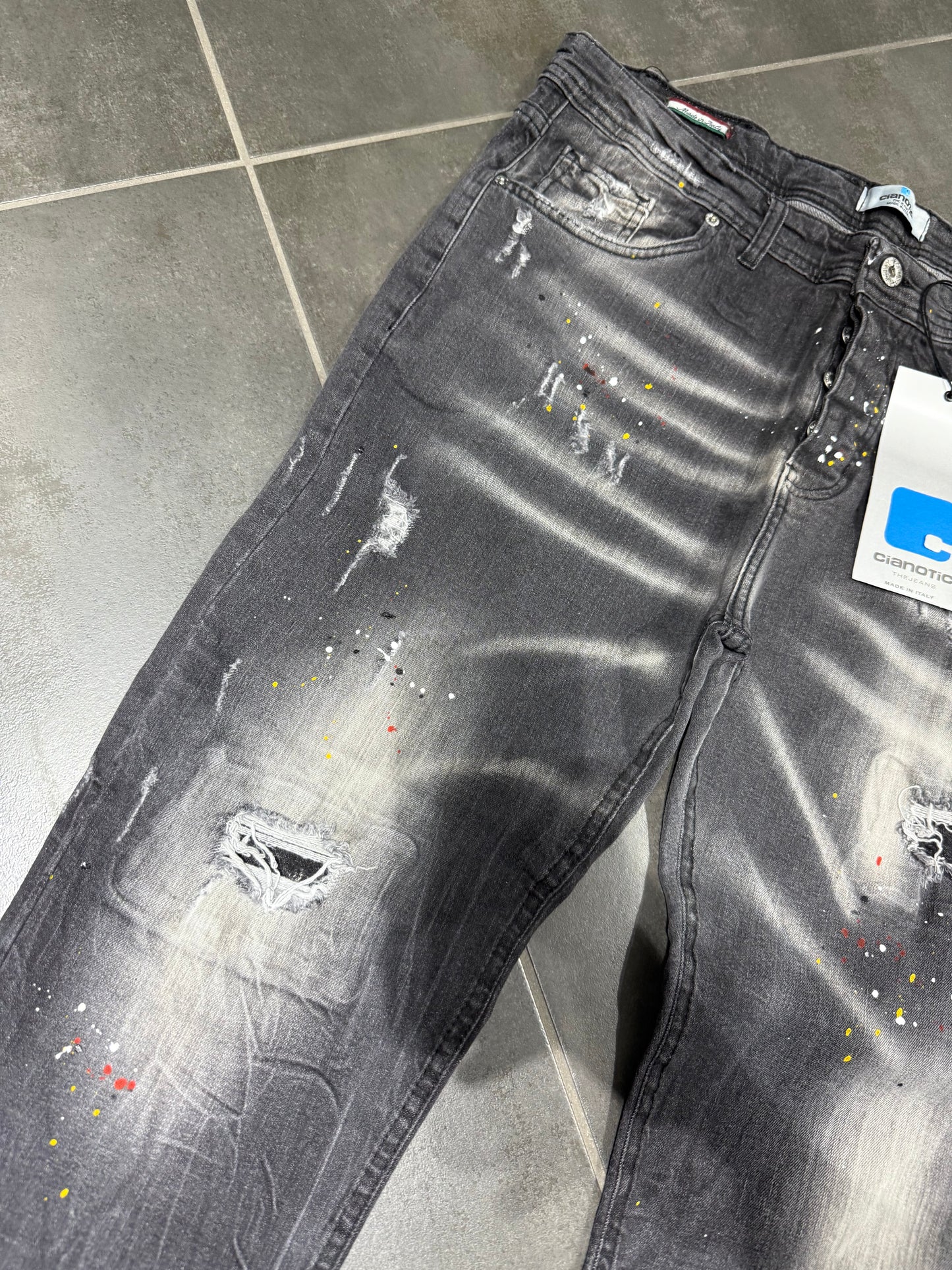 Jeans Uomo Taglie Forti Cnt Vladio Black
