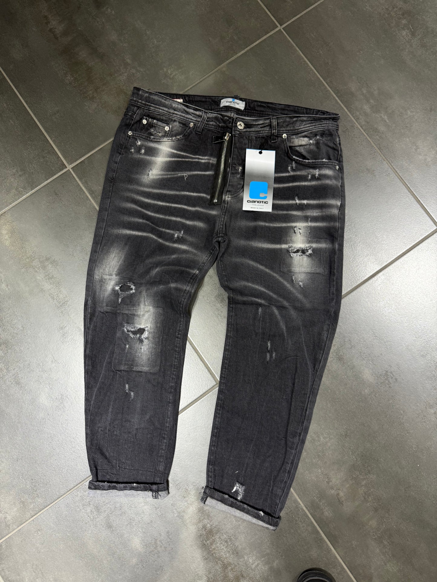 Jeans Uomo Taglie Forti Cnt FL1