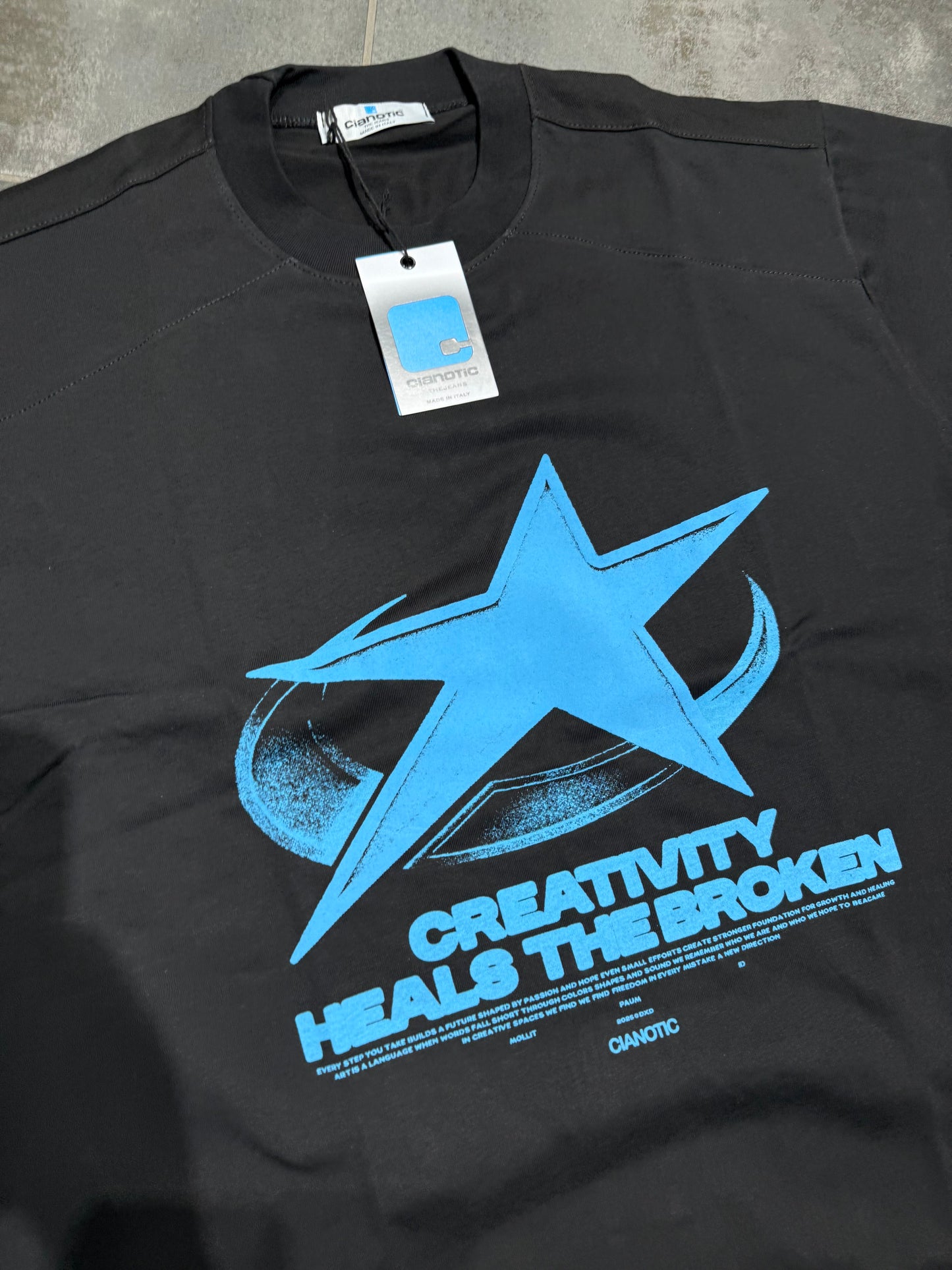 T-Shirt Uomo Cotone Taglie Forti Cnt Star