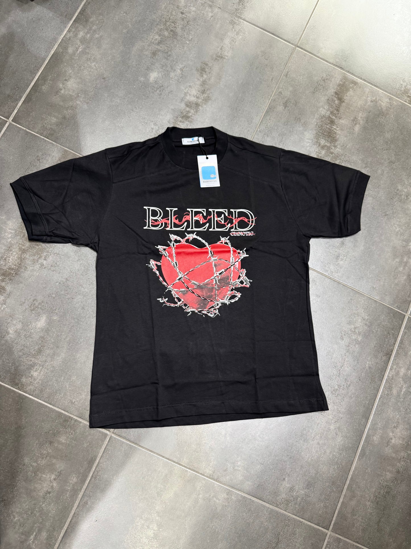 T-Shirt Uomo Cotone Taglie Forti Cnt Bleed