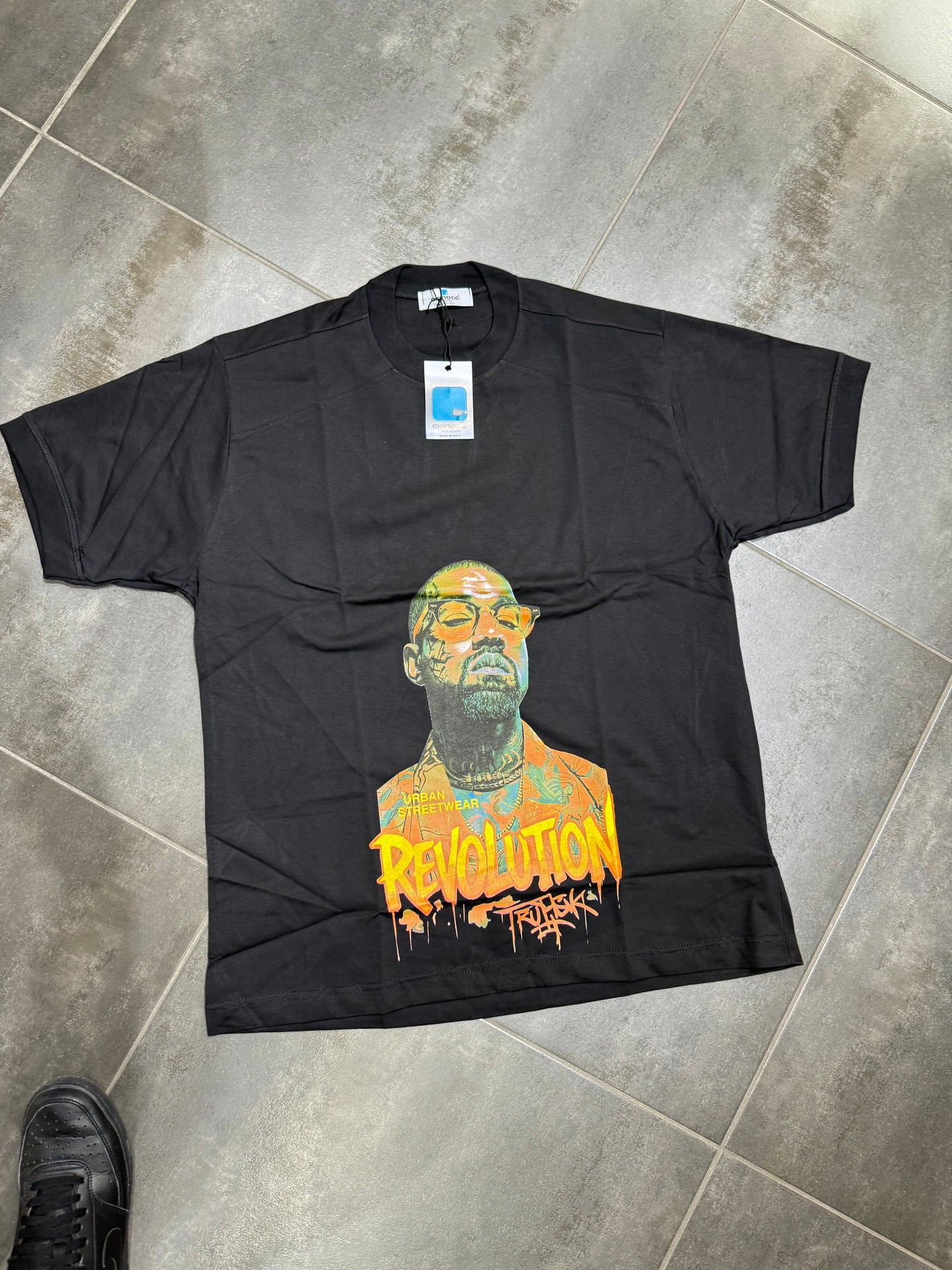 T-Shirt Uomo Cotone Taglie Forti Cnt Revolution