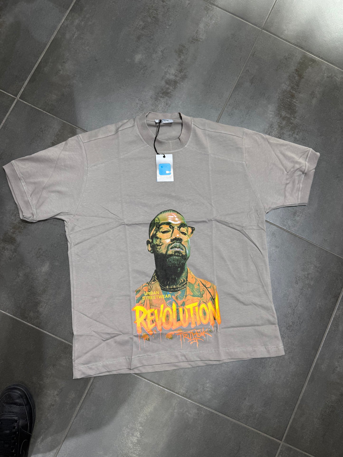 T-Shirt Uomo Cotone Taglie Forti Cnt Revolution