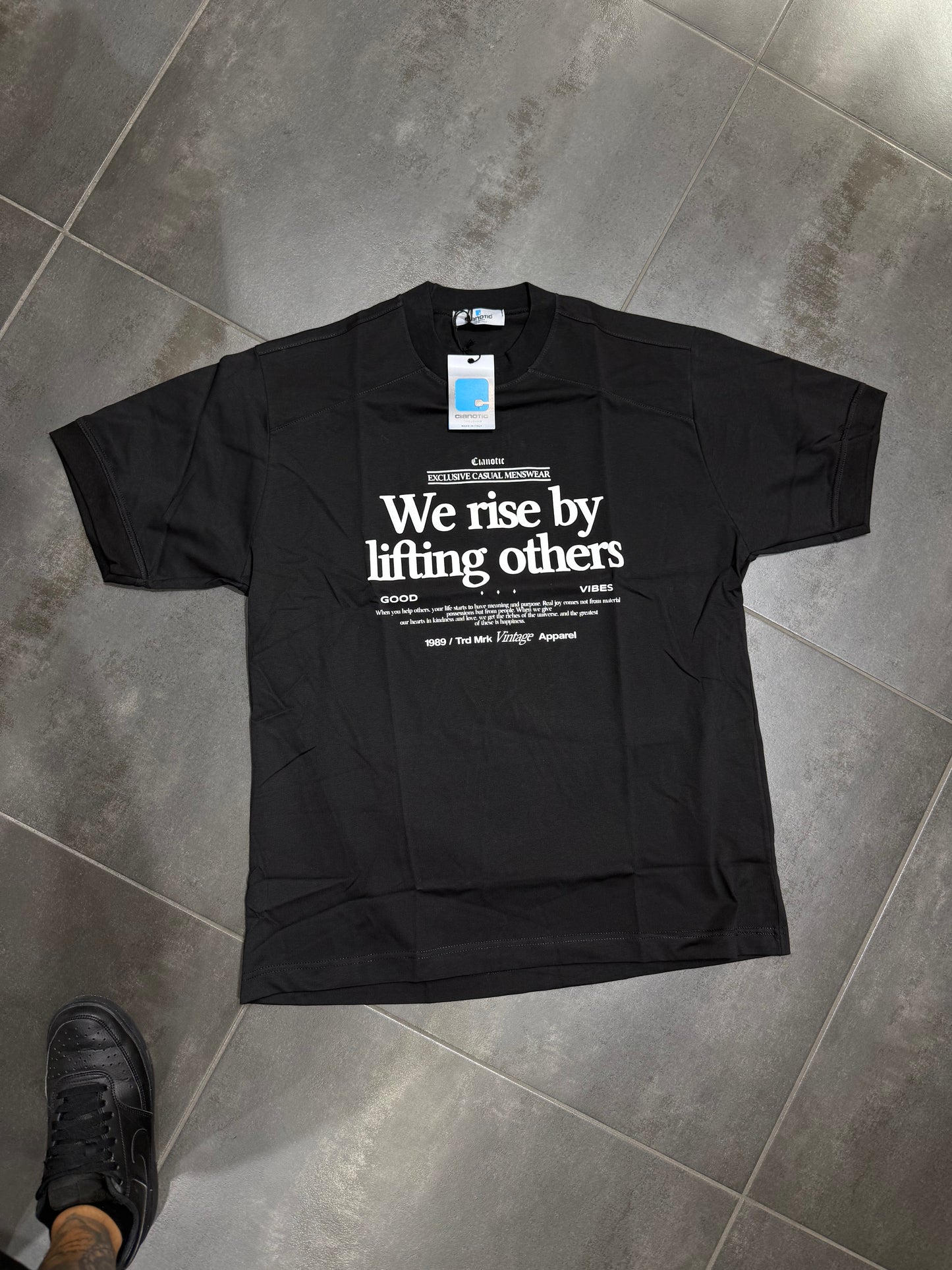T-Shirt Uomo Cotone Taglie Forti Cnt Rise