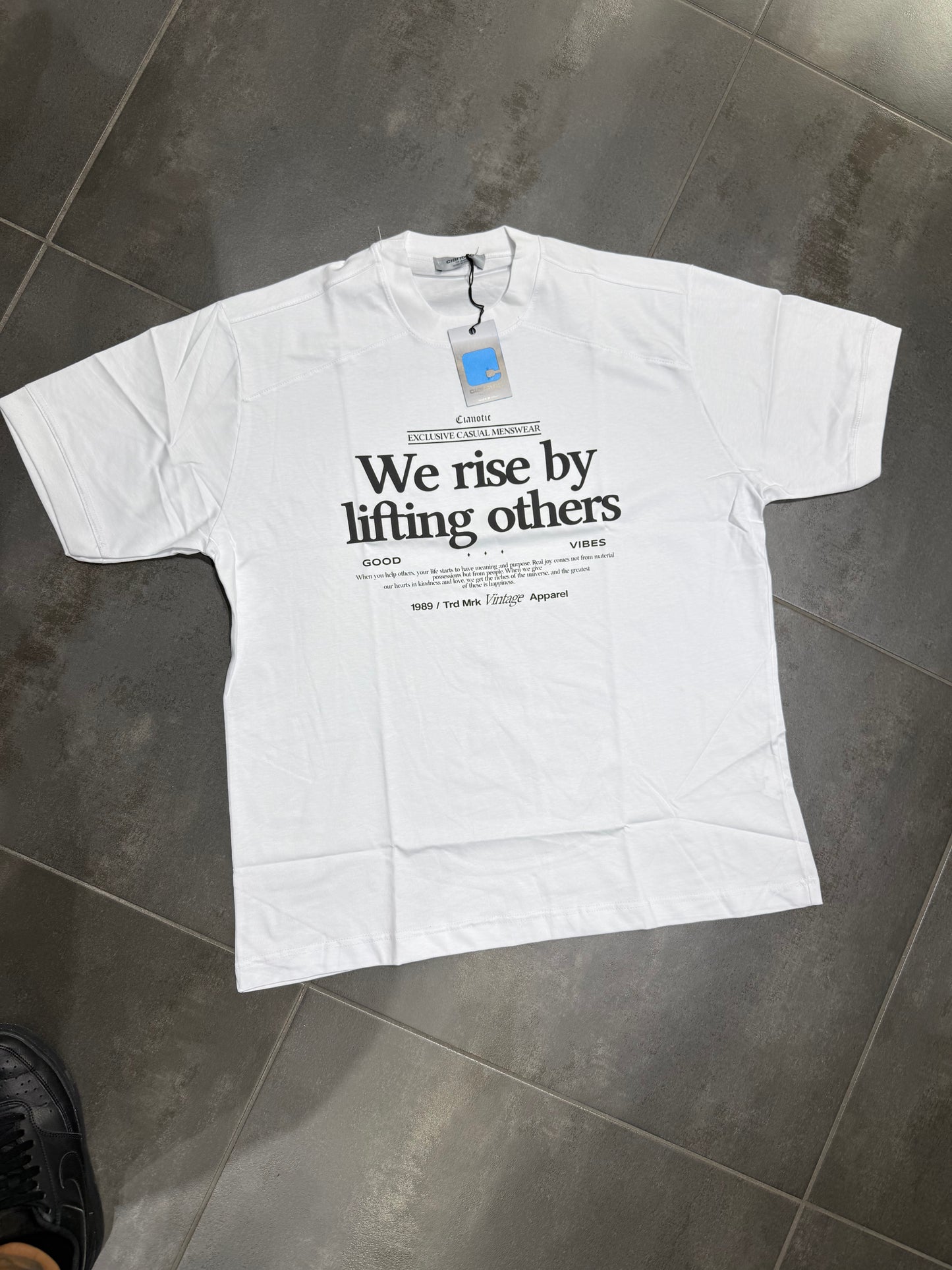 T-Shirt Uomo Cotone Taglie Forti Cnt Rise