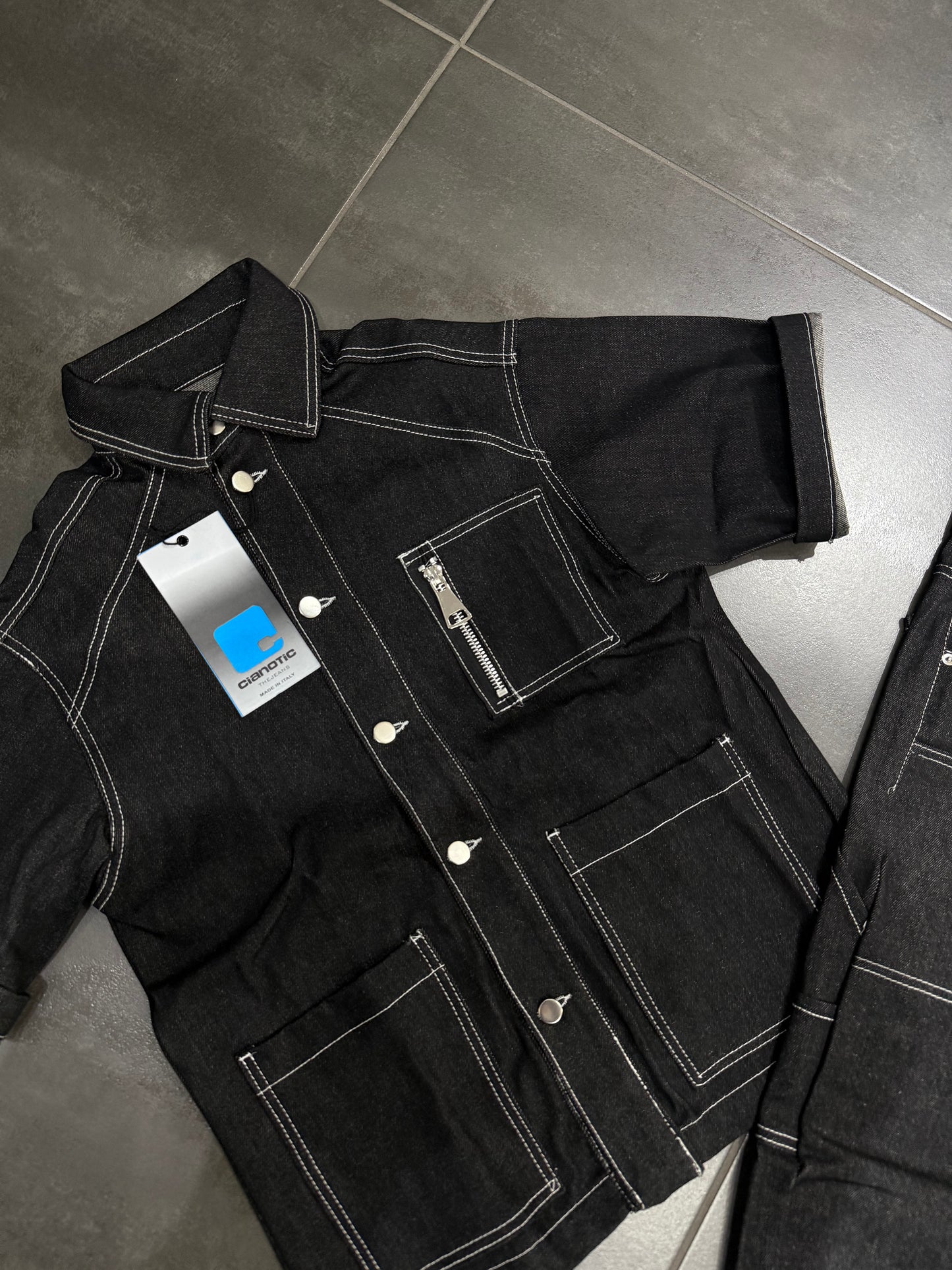 Completo Jeans Uomo Cnt Carpenter Black