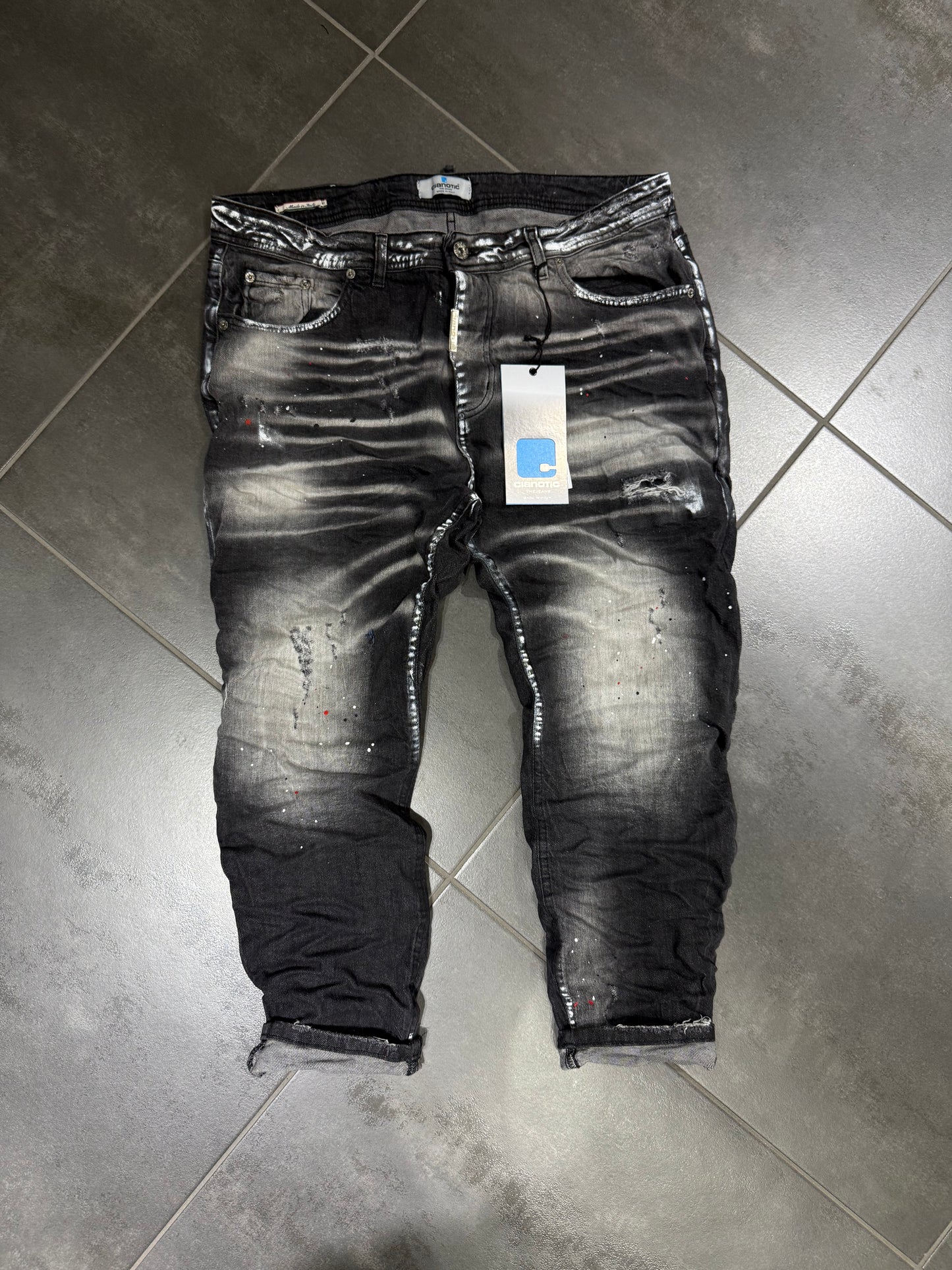 Jeans Uomo Taglie Forti Cnt Omar Black