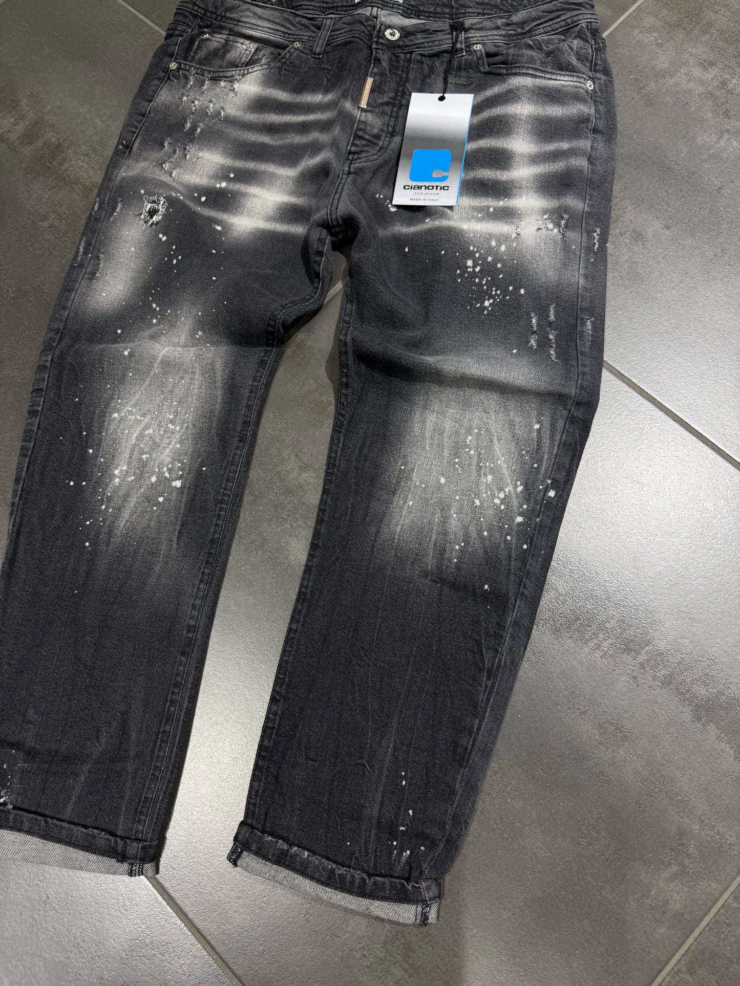 Jeans Uomo Taglie Forti Cnt Soul Black