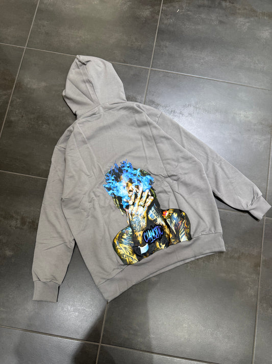 Felpa Uomo Taglie Forti CNT Smoke