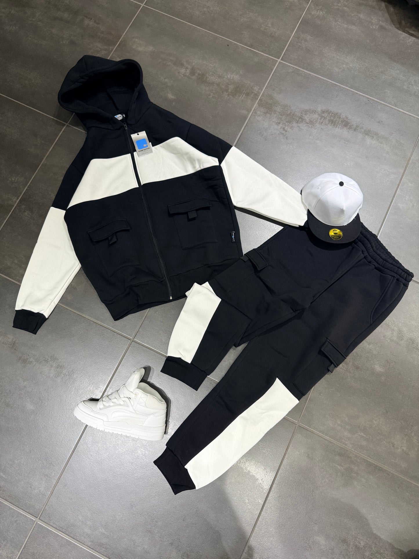 Completo Tuta Uomo Taglie Forti Pocket