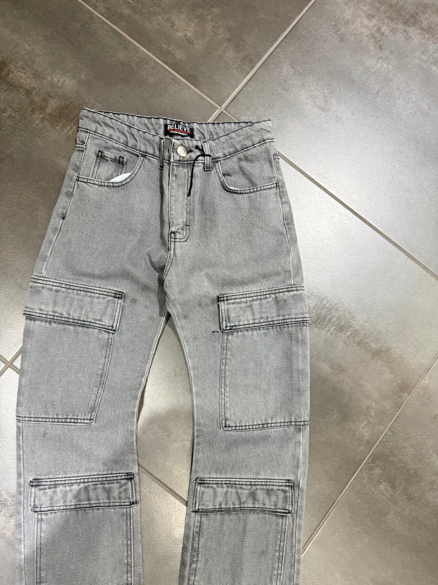 Jeans Uomo Cargo Blv Urban Grey