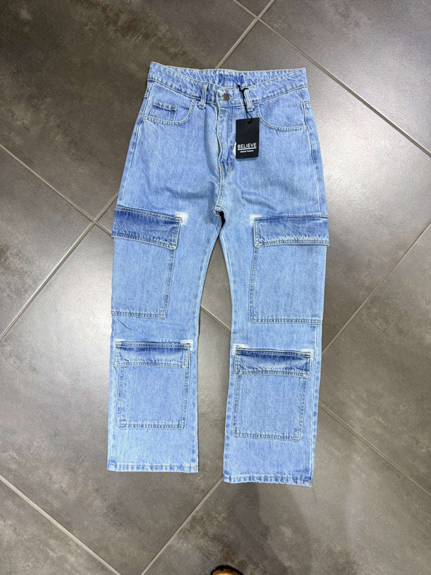 Jeans Uomo Cargo Blv Urban Denim