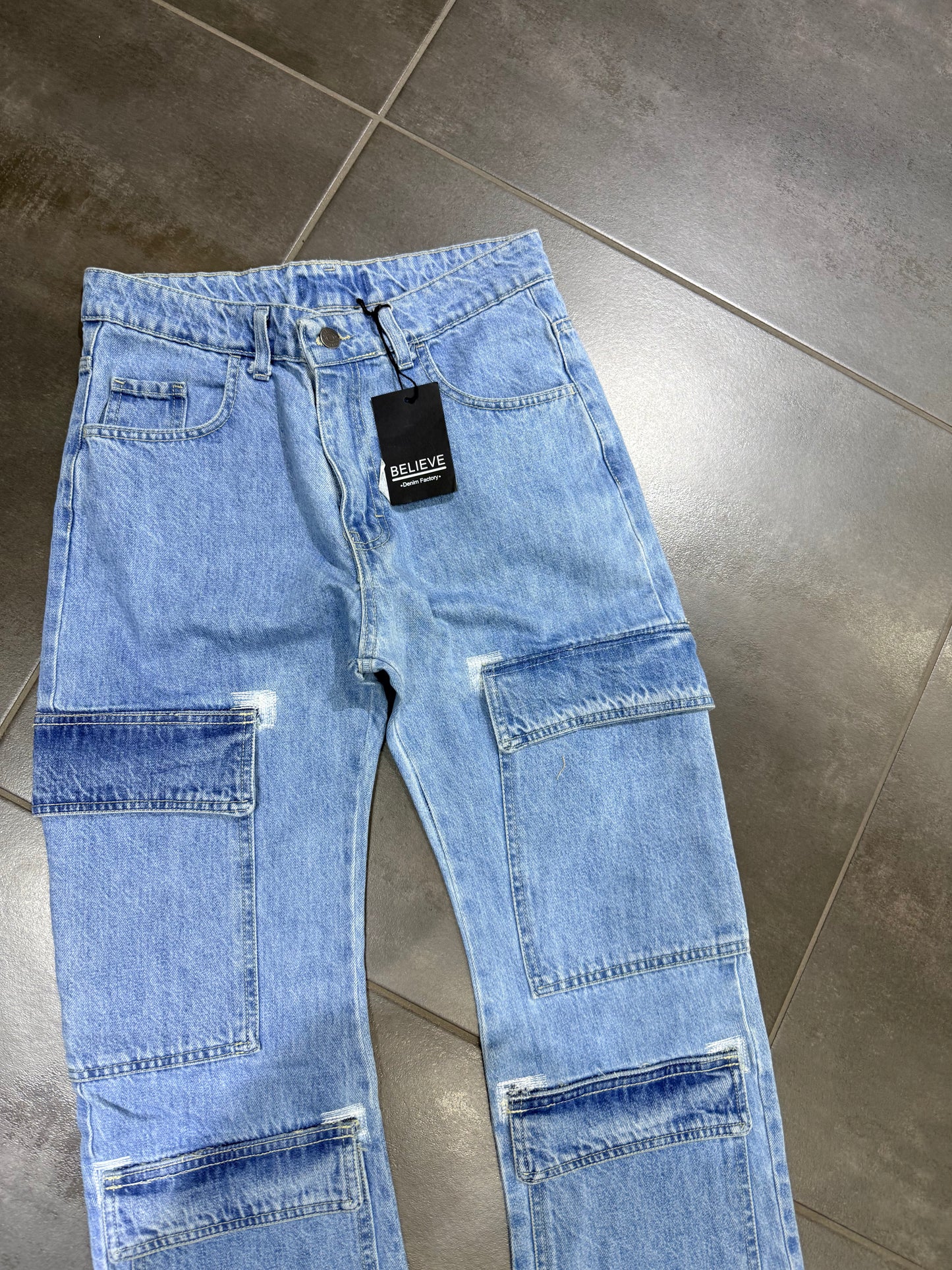 Jeans Uomo Cargo Blv Urban Denim