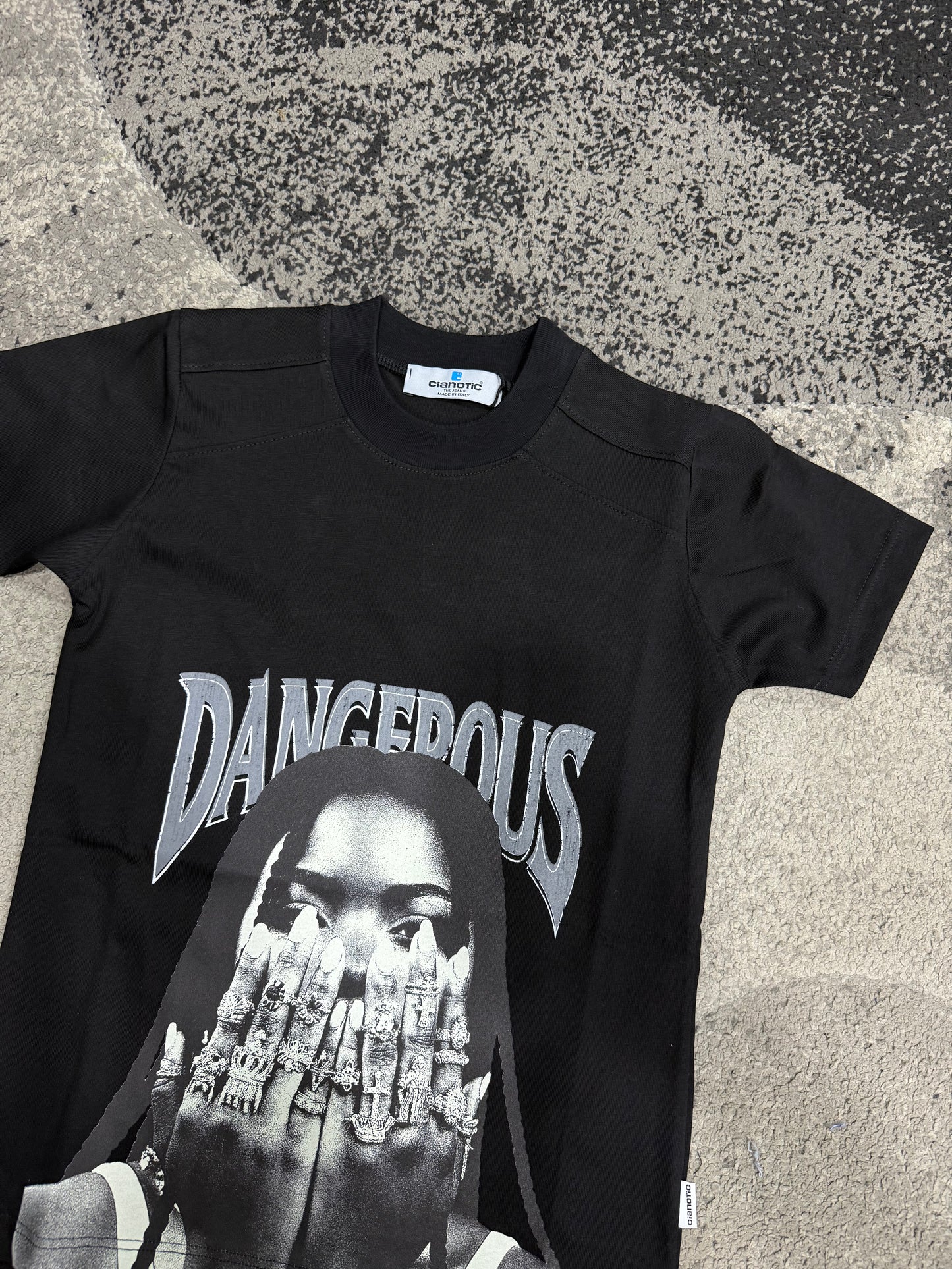 T-shirt Bambino Cotone Cnt Dangerous