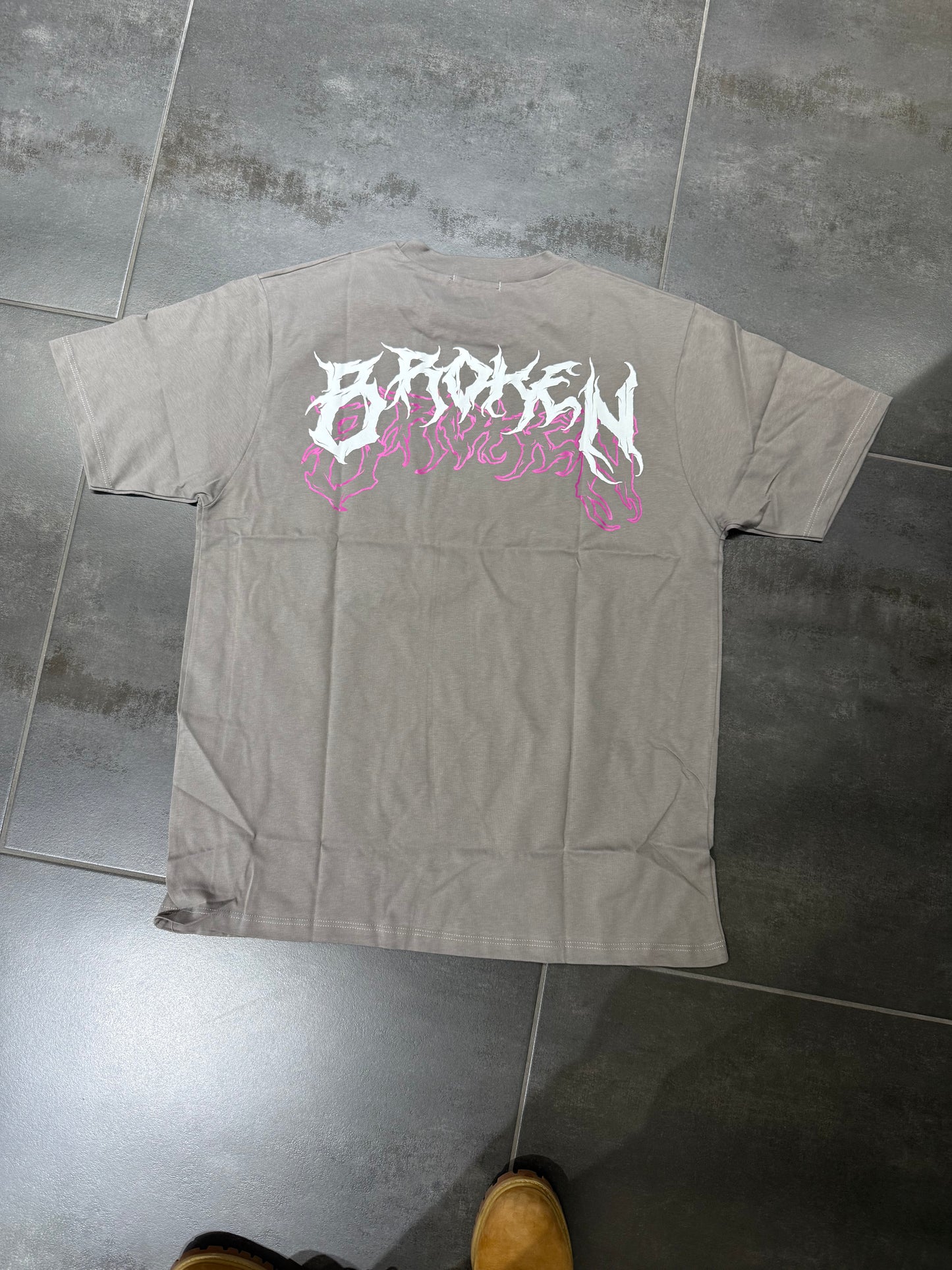T-Shirt Uomo Cotone Calibrato 2XL a 5XL Broken