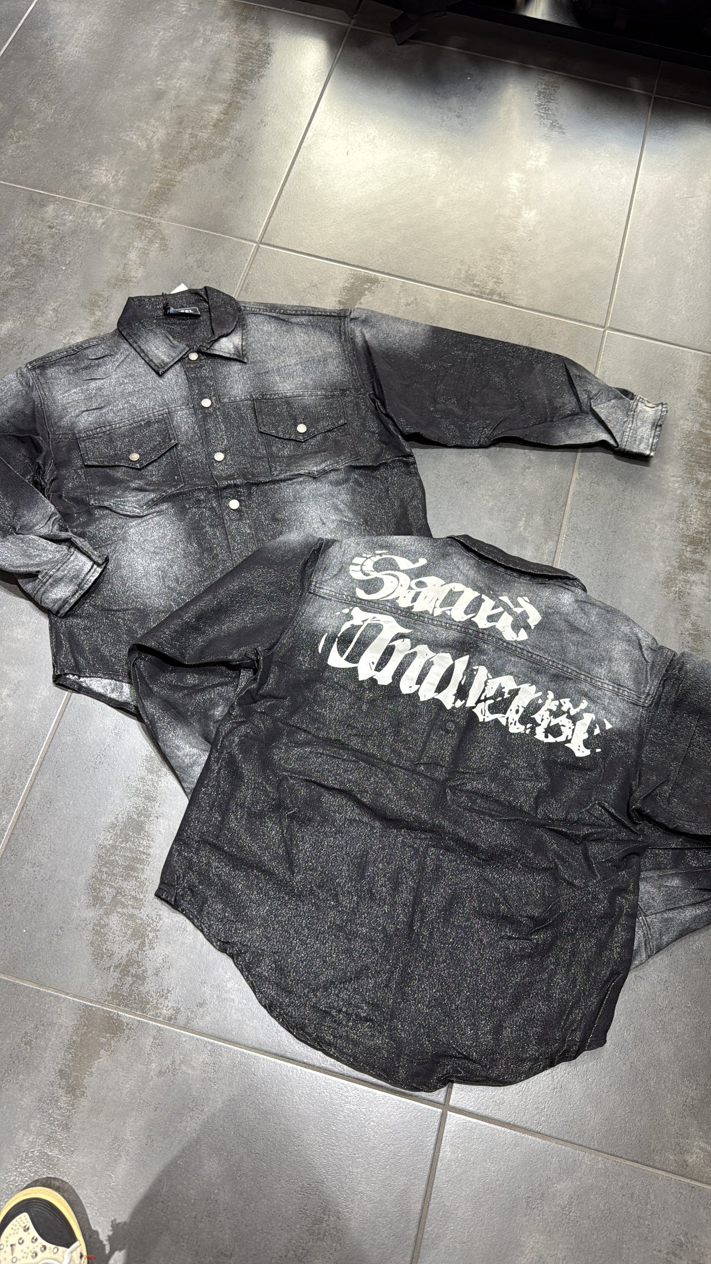Giubbino Uomo Jeans Sfumato