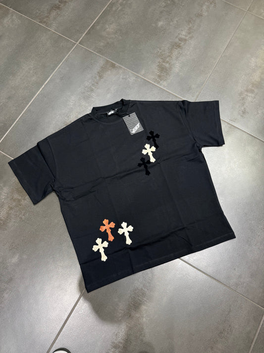 T-Shirt Uomo Cotone BNKR Crop Croci