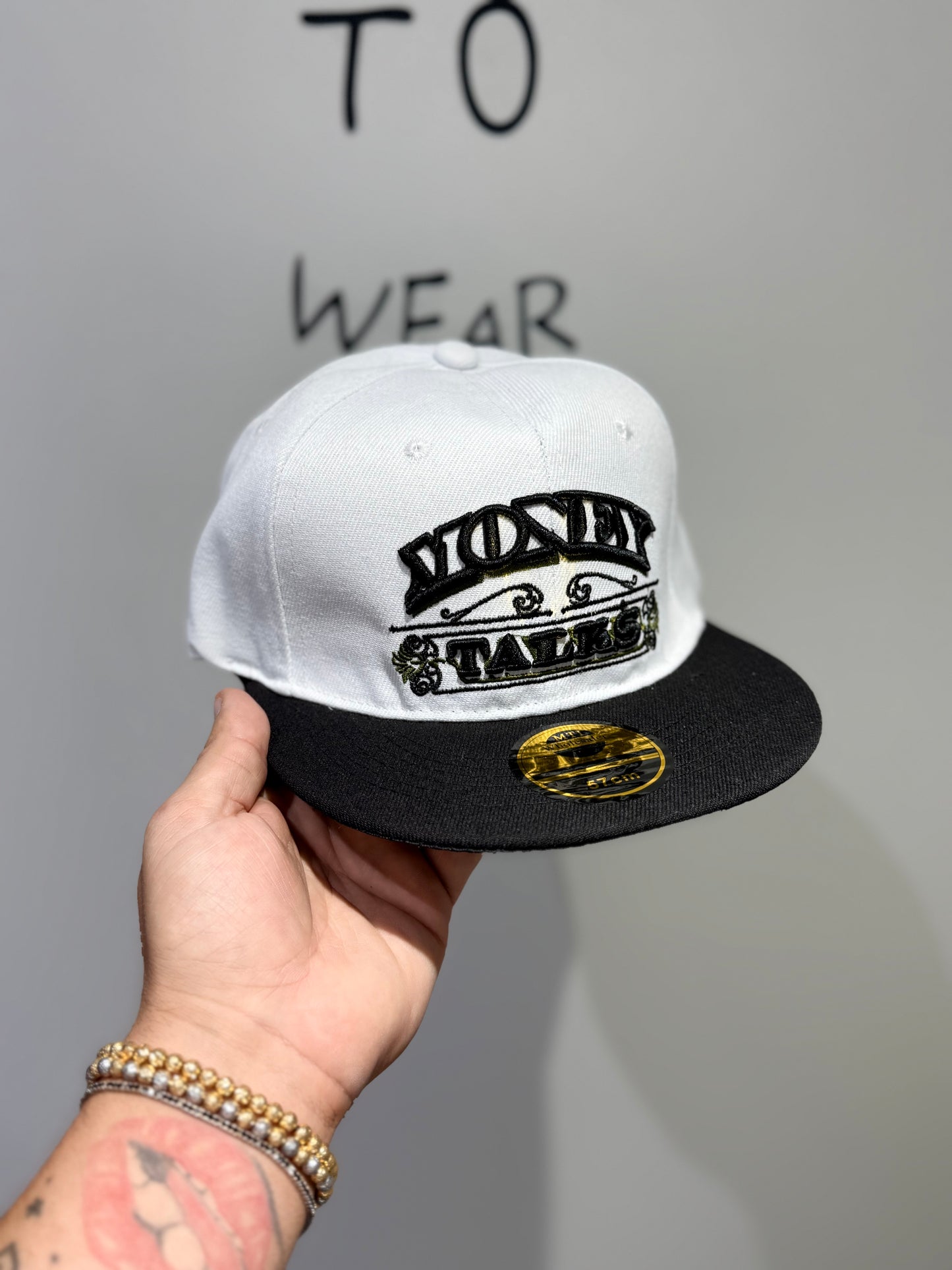 Cappello Uomo Visiera Dritta Money Black&White