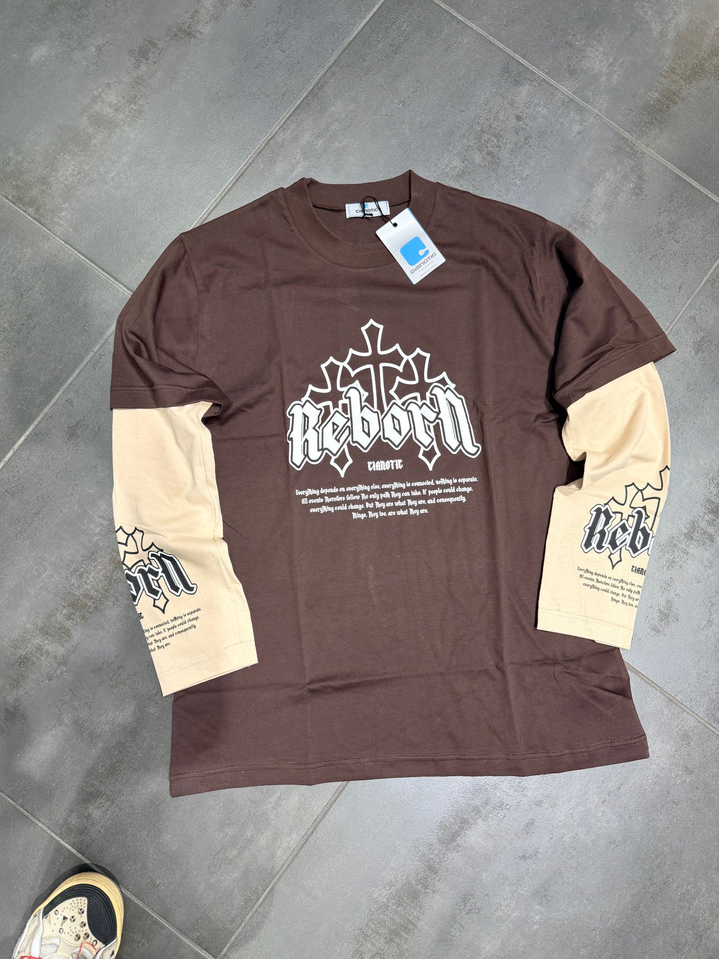 Maglia Uomo Taglie Forti Manica Lunga LongSleeve REBON