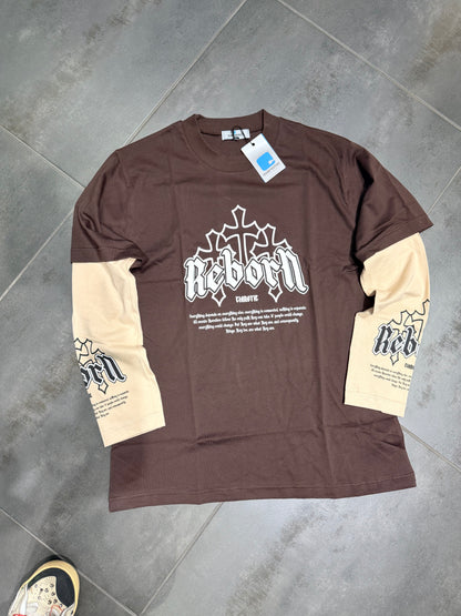 Maglia Uomo Taglie Forti Manica Lunga LongSleeve REBON