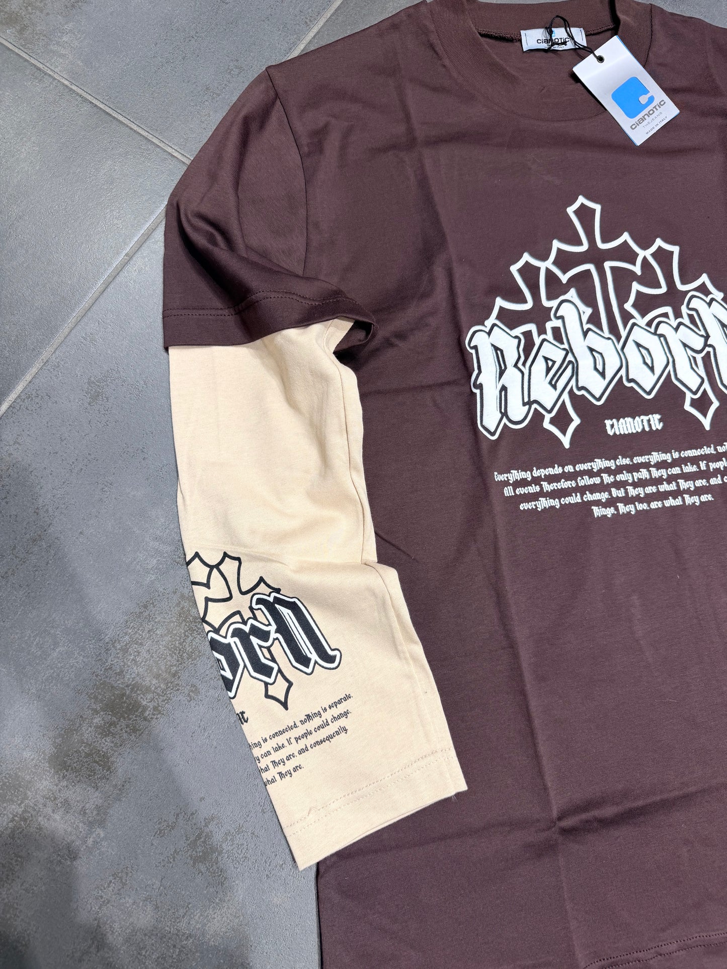 Maglia Uomo Taglie Forti Manica Lunga LongSleeve REBON