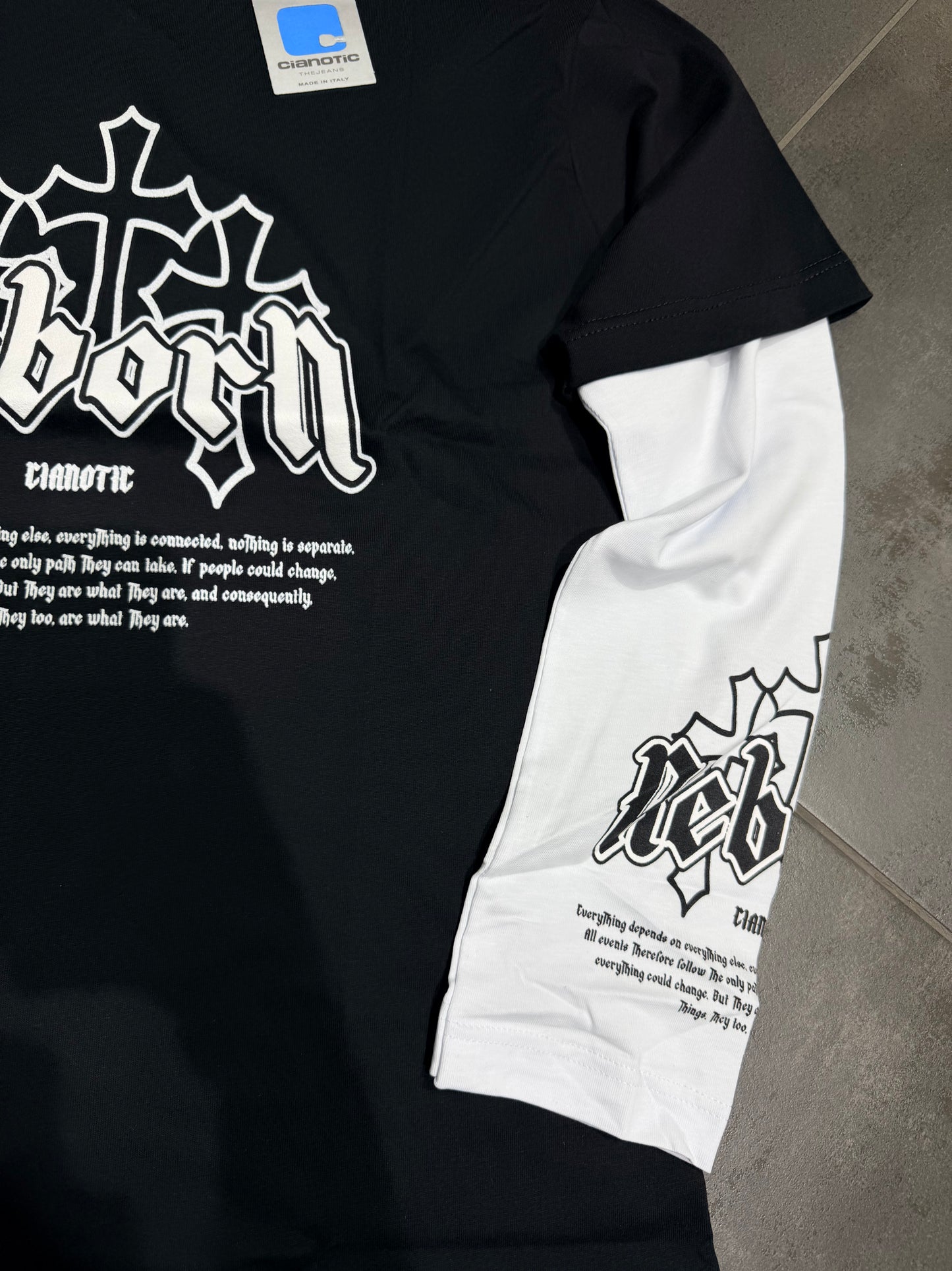 Maglia Uomo Taglie Forti Manica Lunga LongSleeve REBON