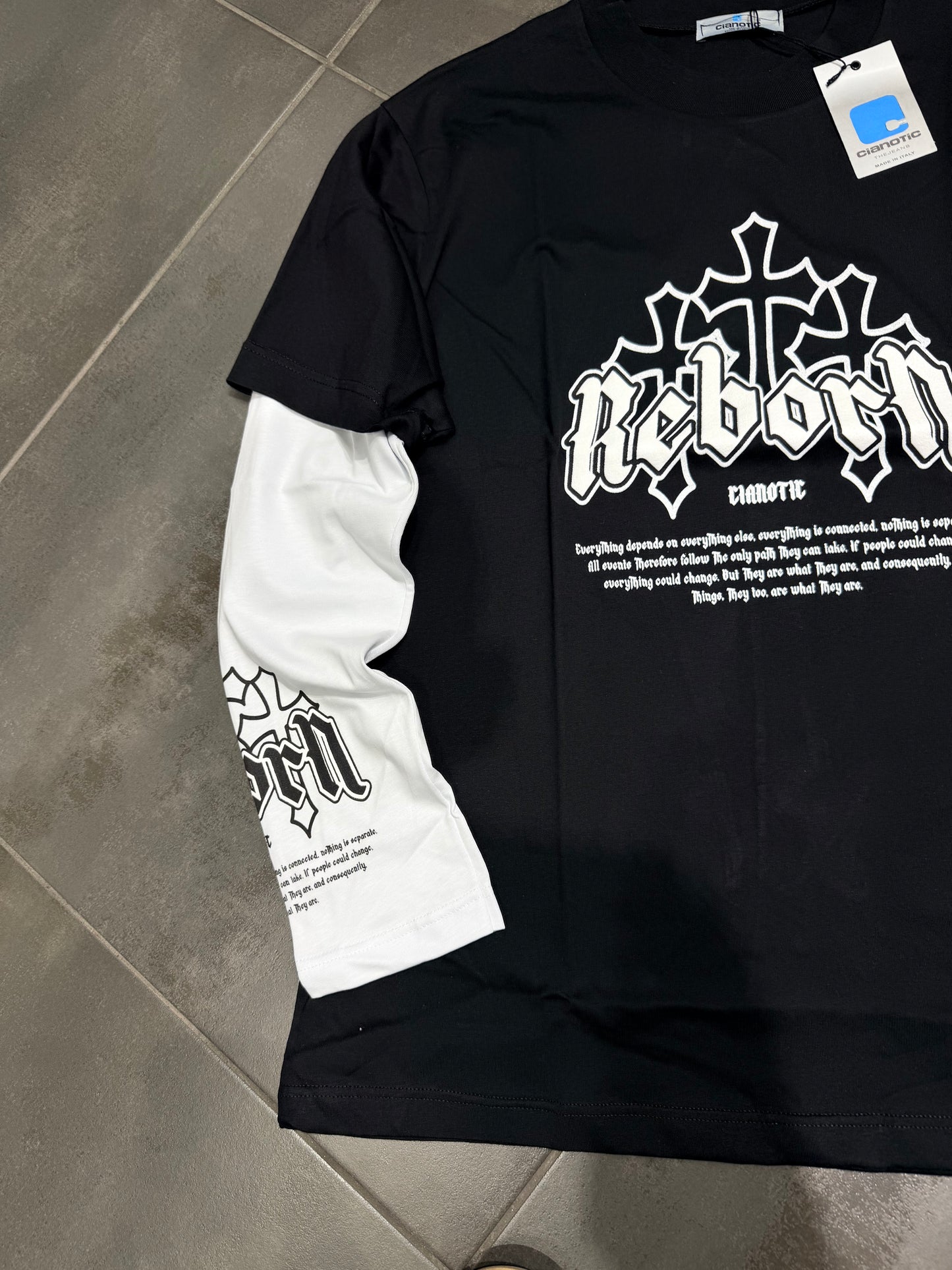 Maglia Uomo Taglie Forti Manica Lunga LongSleeve REBON