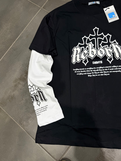 Maglia Uomo Taglie Forti Manica Lunga LongSleeve REBON