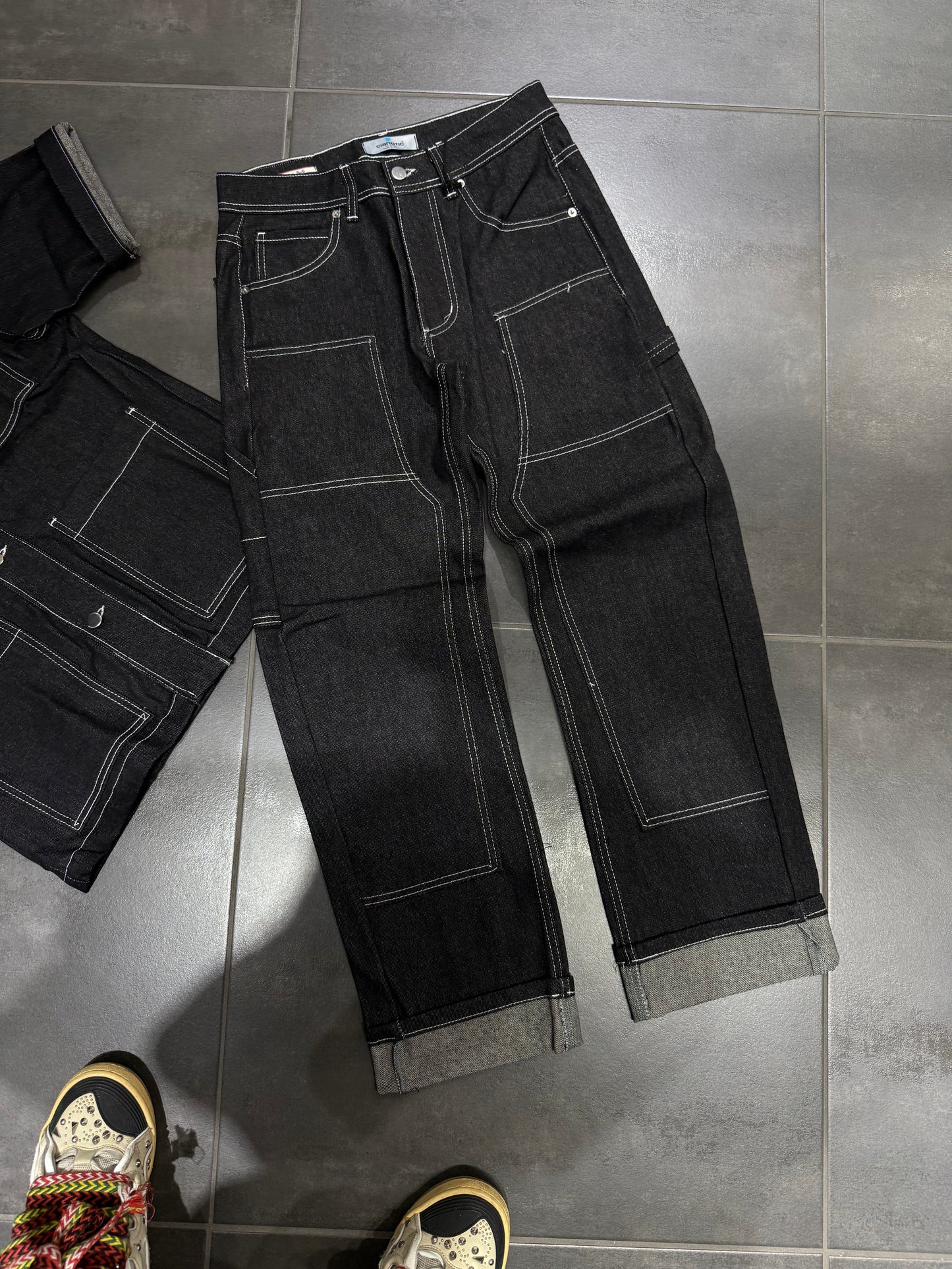 Completo Jeans Uomo Cnt Carpenter Black