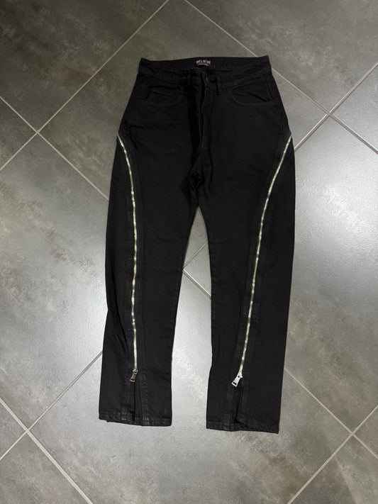 Jeans Uomo Flare Blv zip black