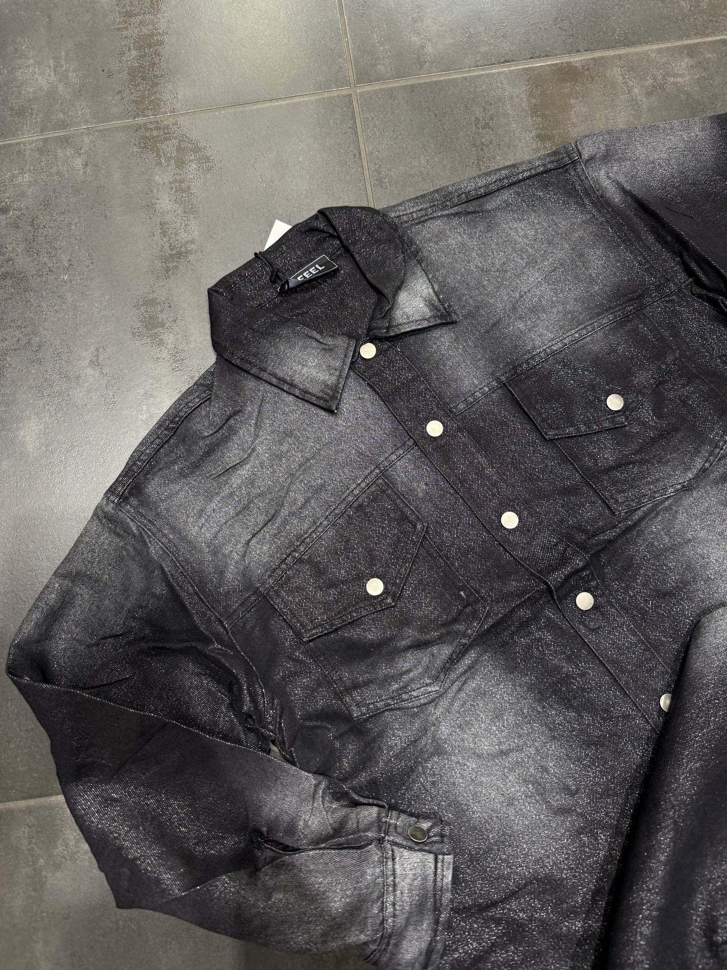 Giubbino Uomo Jeans Sfumato
