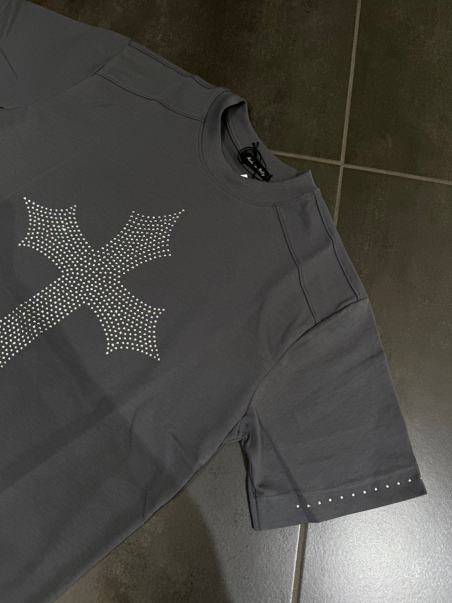 T-Shirt Uomo Cotone Rj Paris Diamond Cross