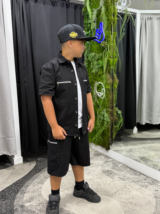 Coordinato bambino double zip