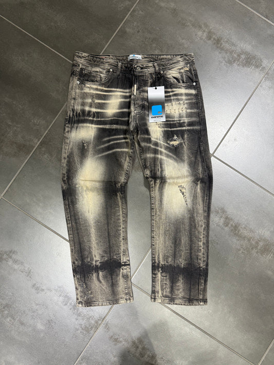 Jeans Uomo Taglie Forti Cnt Baggy Mmt Black