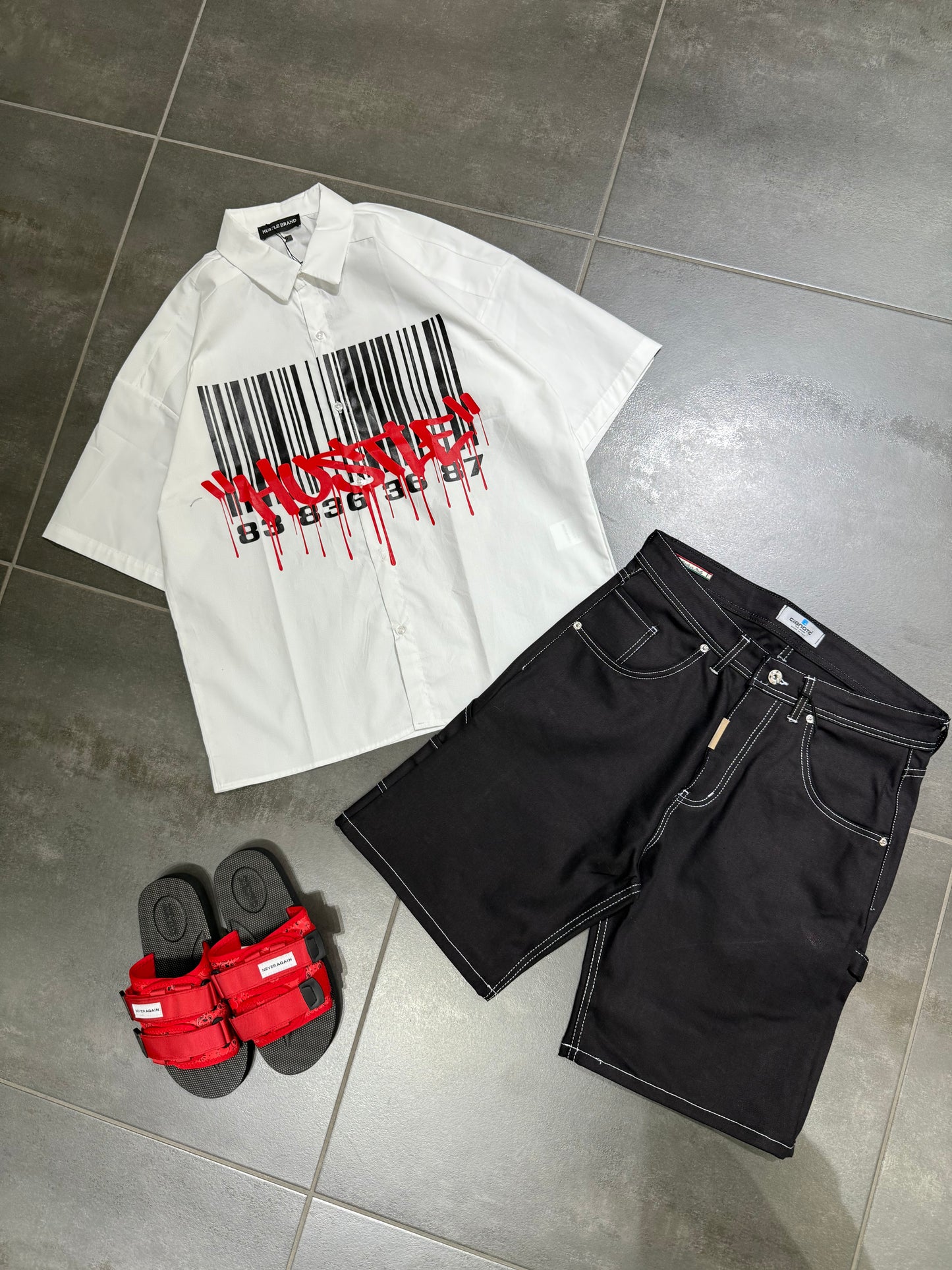 Outfit Uomo Barcode White