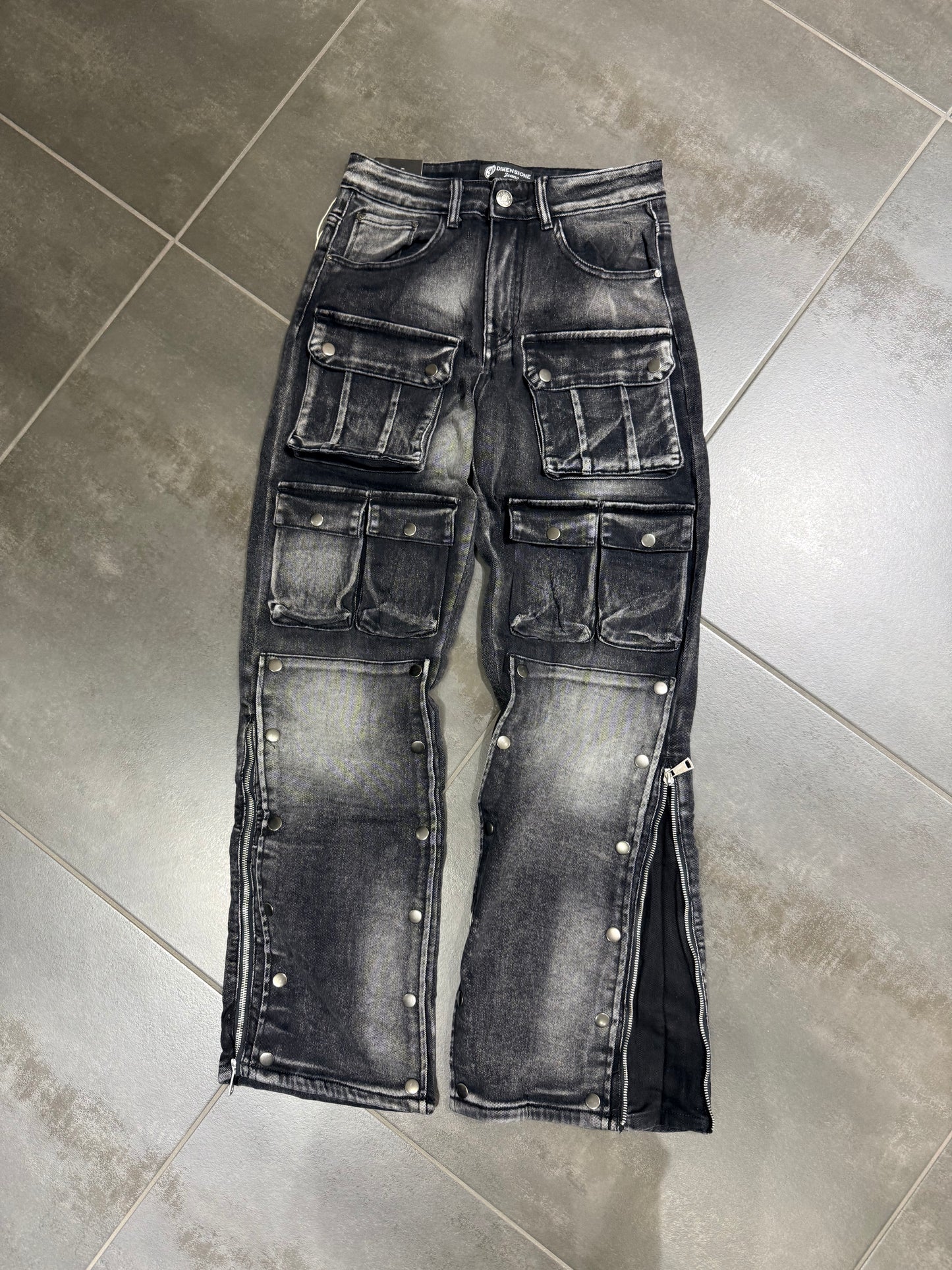 Jeans Uomo Baggy Multitask 6033 Grey