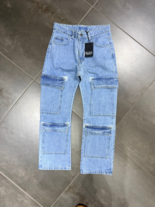 Jeans Uomo Cargo Blv Urban Denim