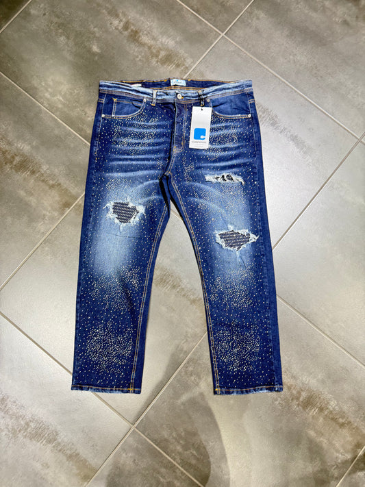 Jeans Uomo Taglie Forti Cnt Baggy Diamond