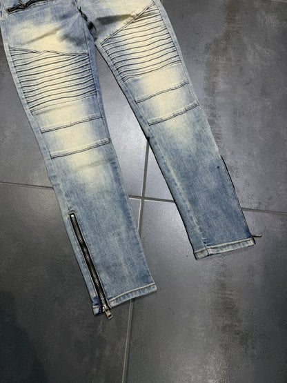 Jeans Uomo Biker Sabbiato 8886